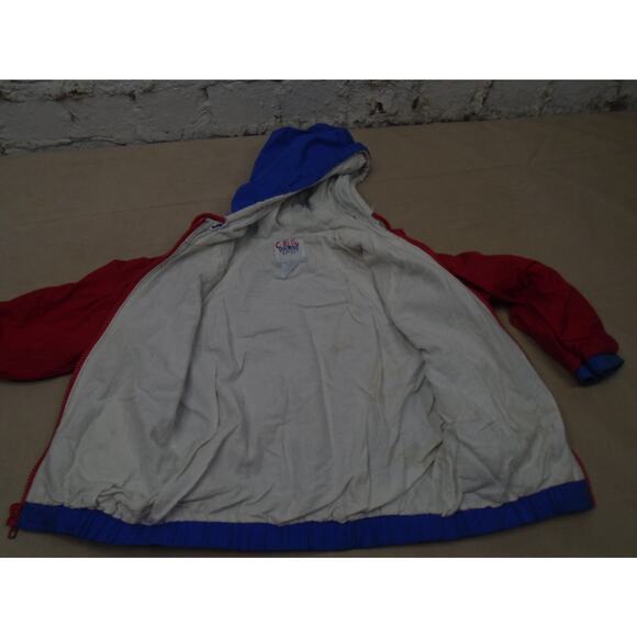 Vintage Oshkosh B'gosh Kids Jacket Windbreaker 5/6 Primary Colorblock 90s - Picture 7 of 10